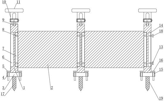 一种组合拆卸型建筑工程围挡的制作方法