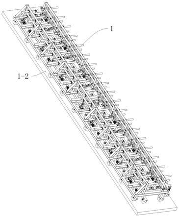 一种悬挂式轨道梁自动化组拼平台的制作方法