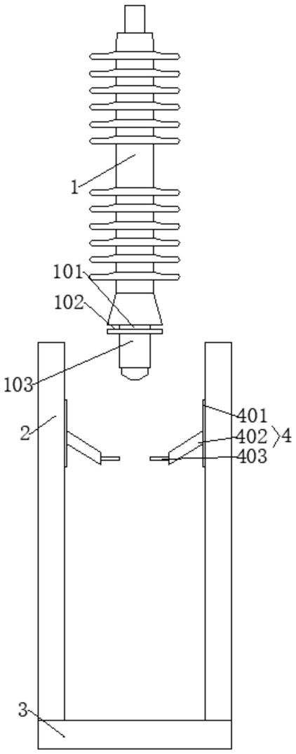 一种热退磁脱扣避雷器雷芯托扶结构的制作方法