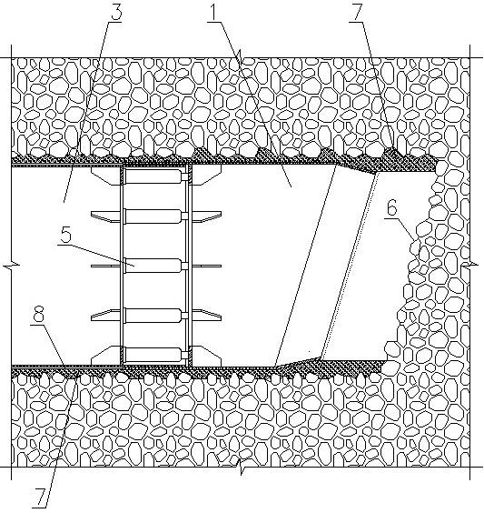 一种卵石层顶管结构及卵石层顶管施工的方法与流程