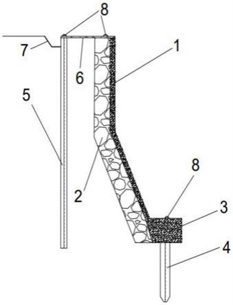 一种既有河道护岸的加固结构及其施工工艺