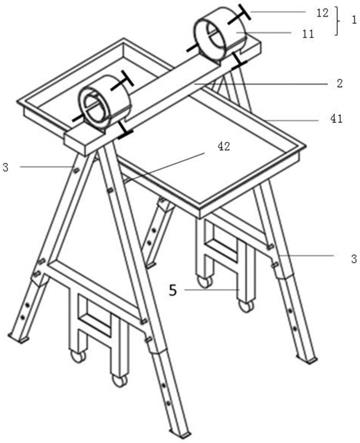 一种培训教学用电缆附件制作支架的制作方法