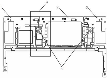 用于连接多个塑料件的弹簧连体结构的制作方法