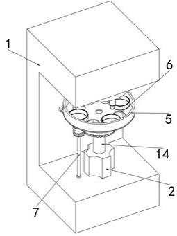 一种用于包装盒加工的旋转式多工位加工装置的制作方法