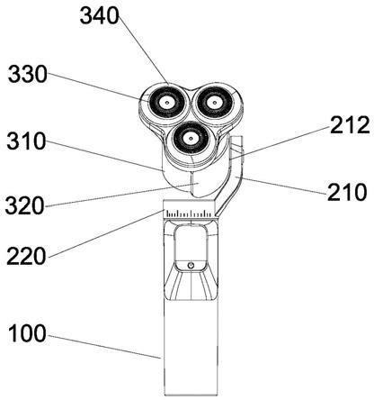 具有独立式刀头组件的电动护理工具的制作方法