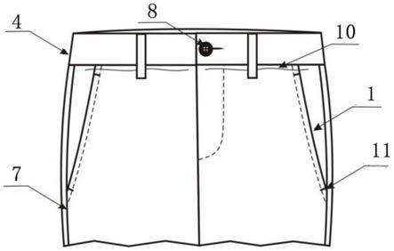 一种防止袋口张口的休闲裤的制作方法