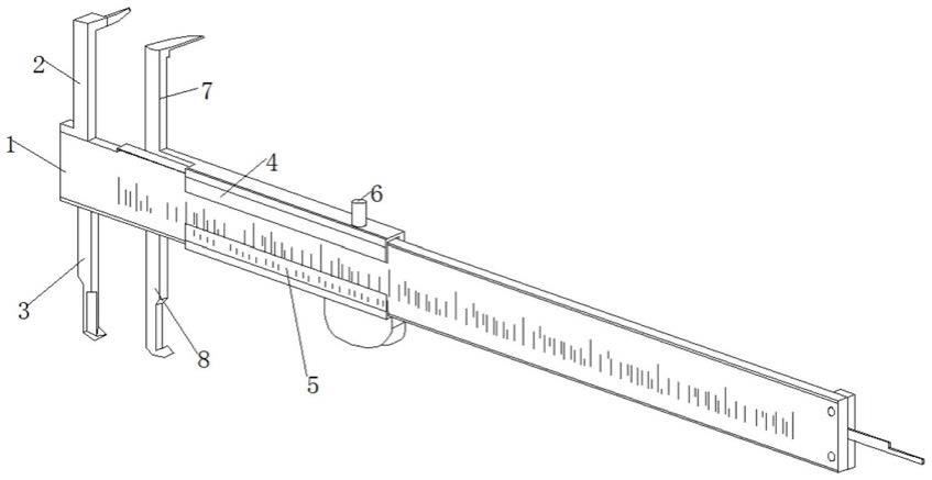一种快排式枪支枪管内径测量游标卡尺的制作方法