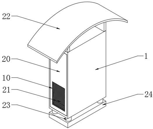 一种充电桩柜体的降噪防雨散热装置的制作方法