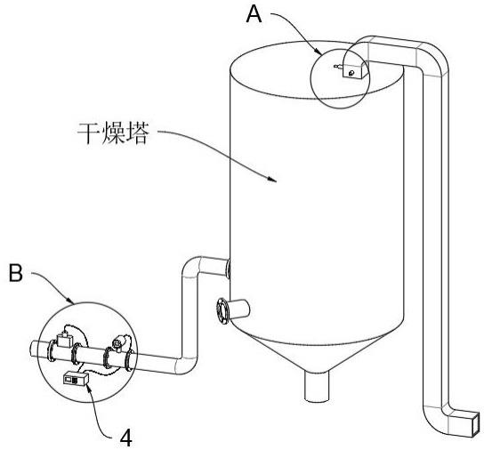 干燥塔进料量自动调控装置的制作方法