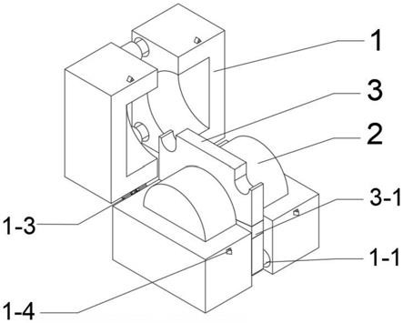 一种实验室用预制填充节理模具