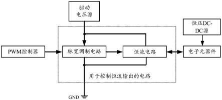 一种用于控制恒流输出的电路及电子元器件的制作方法