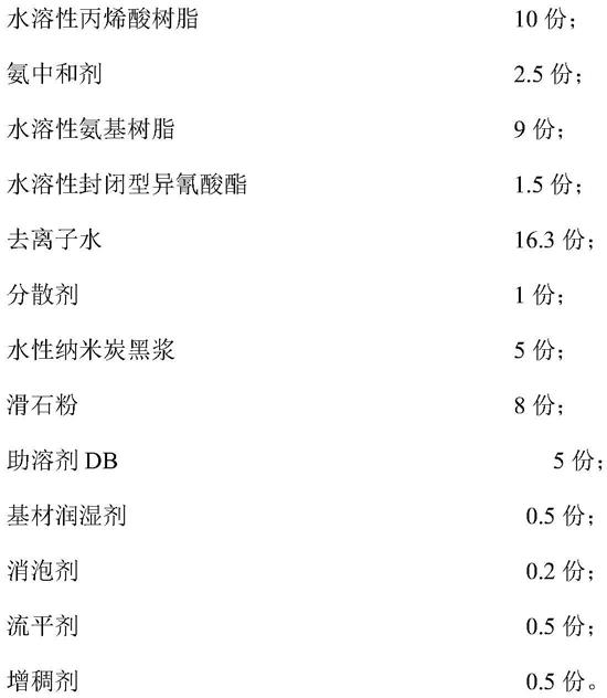 一种复合型水性高温氨基烤漆及其制备方法与流程