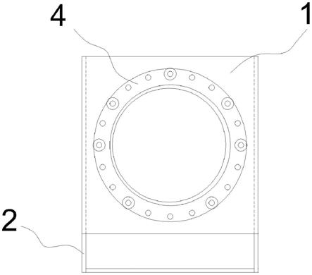 一种船舶排气管法兰免整体加工装配工装的制作方法