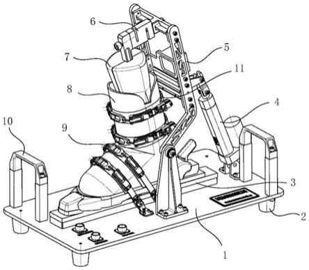 滑雪鞋屈曲刚度测试装置
