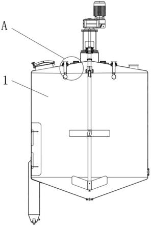 搅拌罐用喷淋连接结构的制作方法