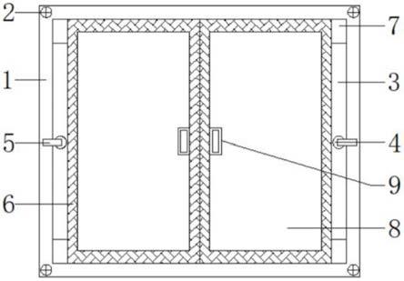 高轻度龙骨结构的双层固定窗的制作方法