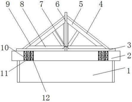 一种绿色节能建筑的屋顶结构的制作方法