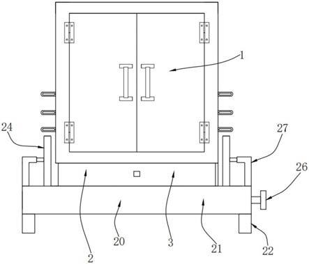 空气能柜体的固定结构的制作方法