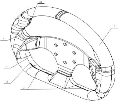 一种基于人体力学的汽车方向盘套的制作方法