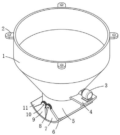 一种新型卸料口机械破拱装置的制作方法