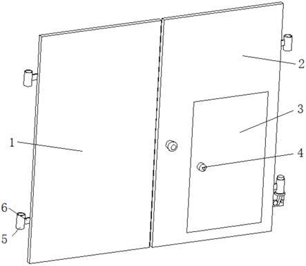 一种建筑劳务施工安全门的制作方法