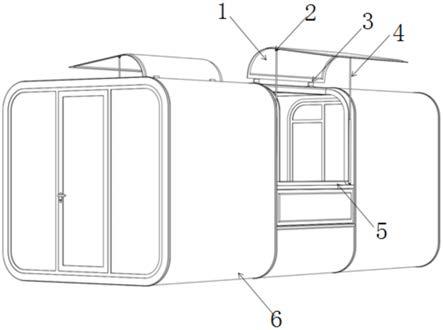 一种带有鸥翼窗的绿色环保节能移动舱的制作方法