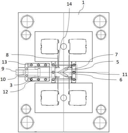 一种母模拖板滑块机构的制作方法