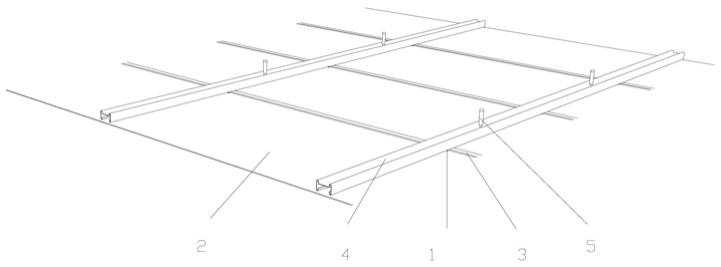一种单层龙骨贴顶装配式吊顶的制作方法