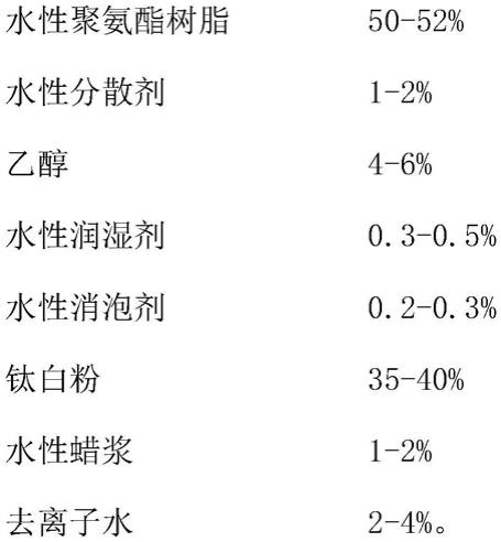 一种用于膜类印刷的水性凹版白色油墨及其制备方法与流程