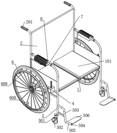 一种带有智能按摩结构的康复用轮椅