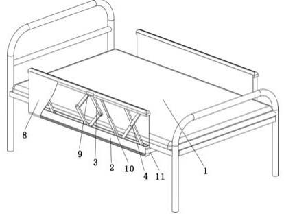 一种防止患者坠床的折叠围挡的制作方法