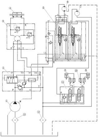 混凝土搅拌车的液压系统的制作方法