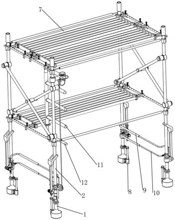 一种建筑工地用防滑脚手架的制作方法