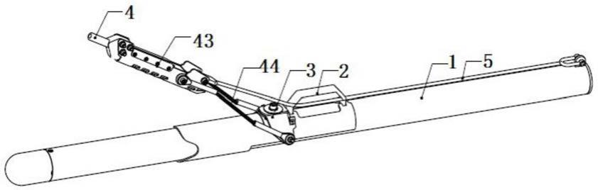 一种双吊点拖体受阻破断保护装置的制作方法