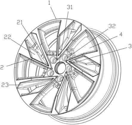 一种多空槽减重轮毂的制作方法