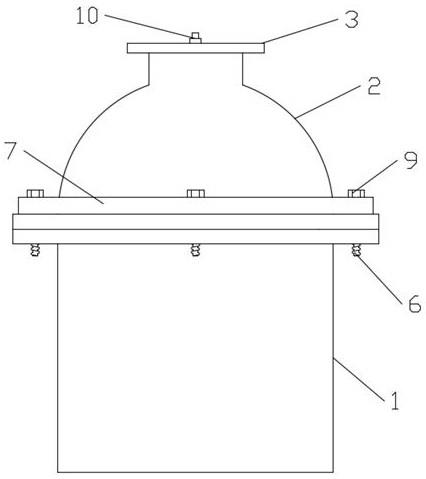 一种可调的双盖体压紧式压力容器的制作方法