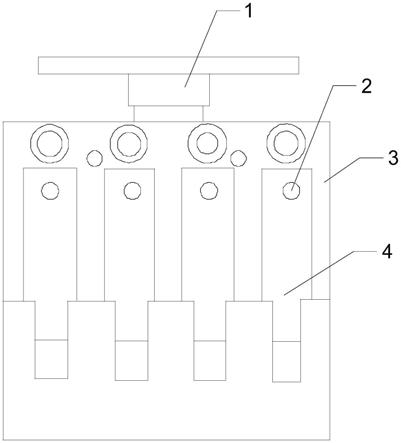 多联盒可更换螺母钉式弹簧的双侧直角度接触面锁紧刷握的制作方法