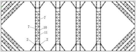 组合八字撑件的制作方法