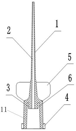 一种微残留根管用塑料针及其制成的注射器的制作方法