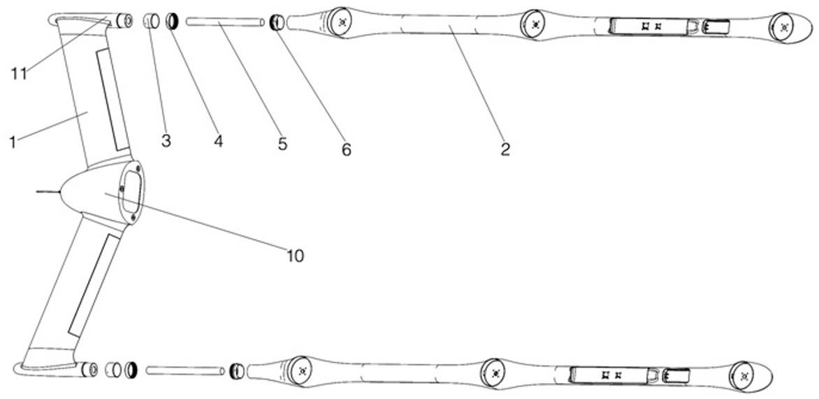 一种鸭式布局无人机的鸭翼与垂起杆连接结构的制作方法