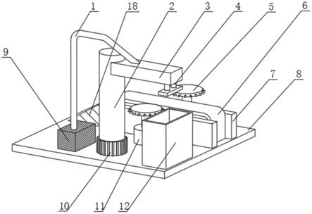 一种可自动送纸的平板吸风开槽机的制作方法