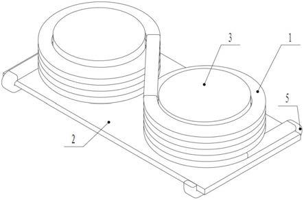 一种表贴矩形封装结构双线圈模压电感器的制作方法