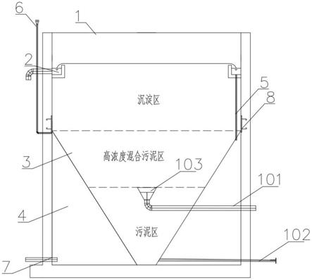 一种无需导流筒的沉淀池的制作方法