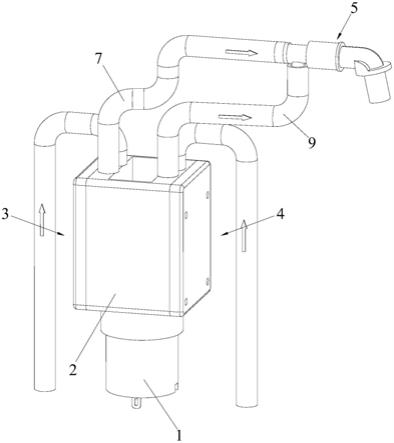 一种对称式混合泵以及起泡装置的制作方法