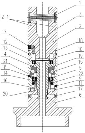 一种气动旋挖钻机使用的中间过气提引器的制作方法