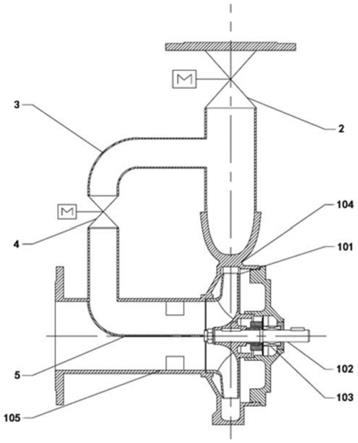 一种带有增压流道的卧式单级离心泵