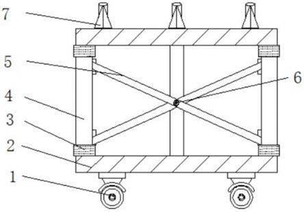 一种具有调节结构的砼箱涵模板用支撑架的制作方法