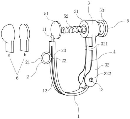 一种可调节的耳夹装置