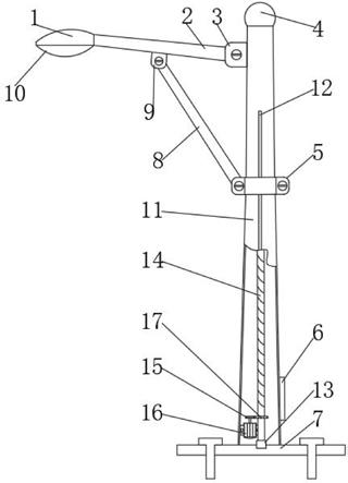 一种道路工程用路灯结构的制作方法