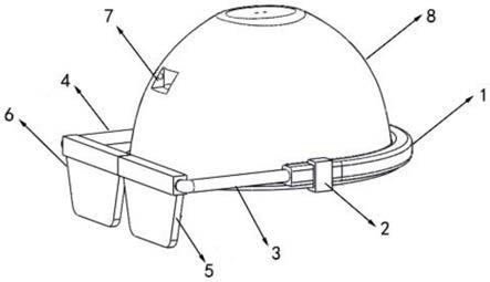 一种分体式矿用AR眼镜固定装置及其使用方法与流程